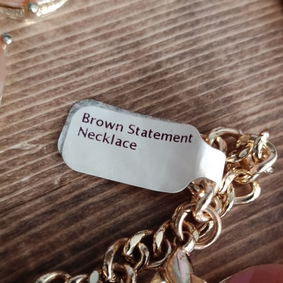 Brown statement necklace - Picture 6 of 8